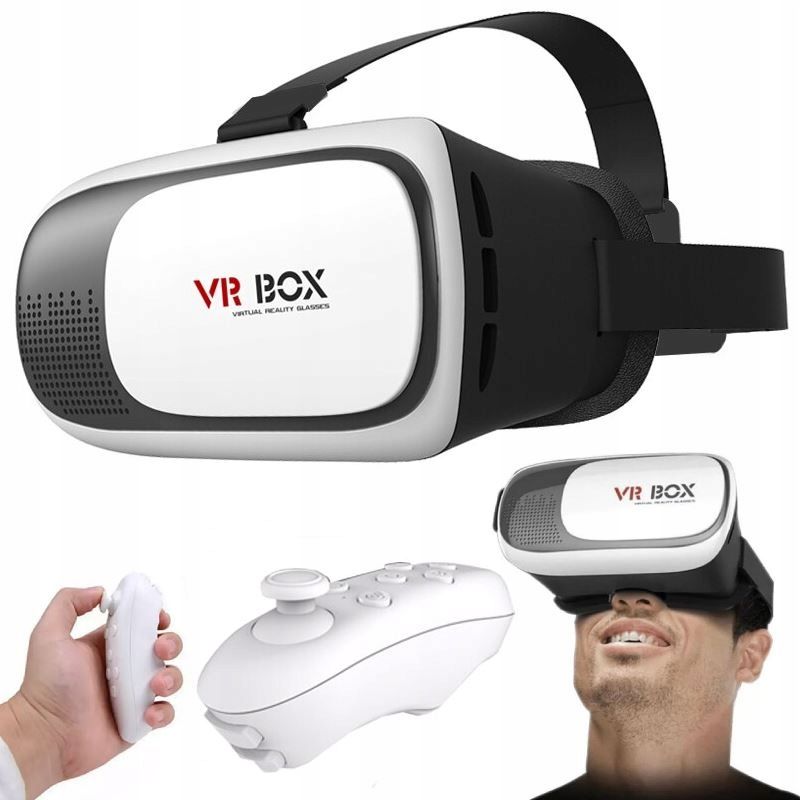 VR BOX 3D virtualna očala za telefone Android iOS daljinec